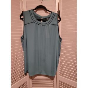 41 Hawthorn Eliee Green Lace Detail Mixed Material Blouse - Size 3X- NWT